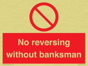 No reversing without banksman